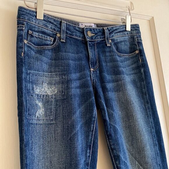 Paige Skyline Ankle Peg Jessie Jeans Distressed Size 26 - Picture 5 of 11